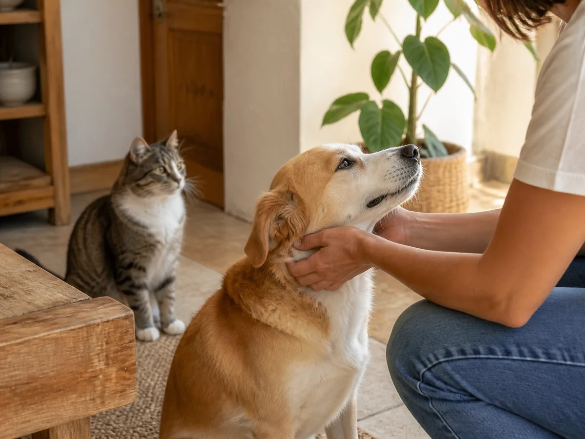 Visite à domicile auprès d’un chien et d’un chat